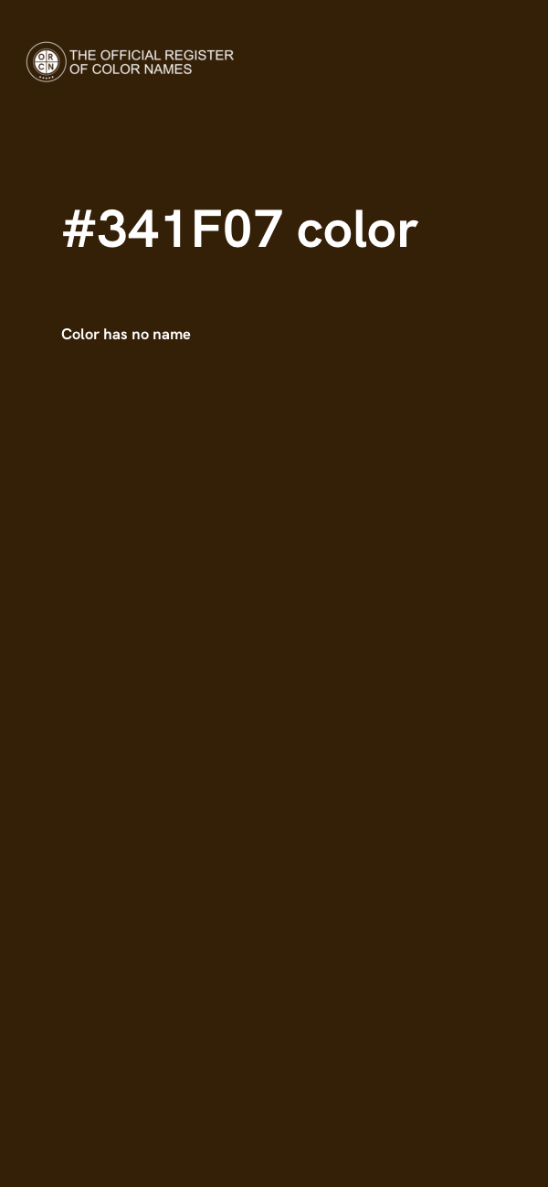 #341F07 color image