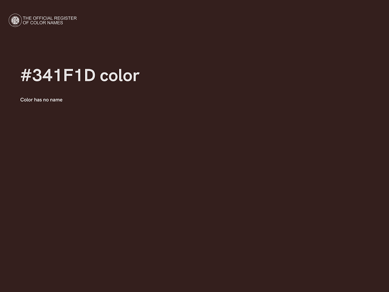 #341F1D color image