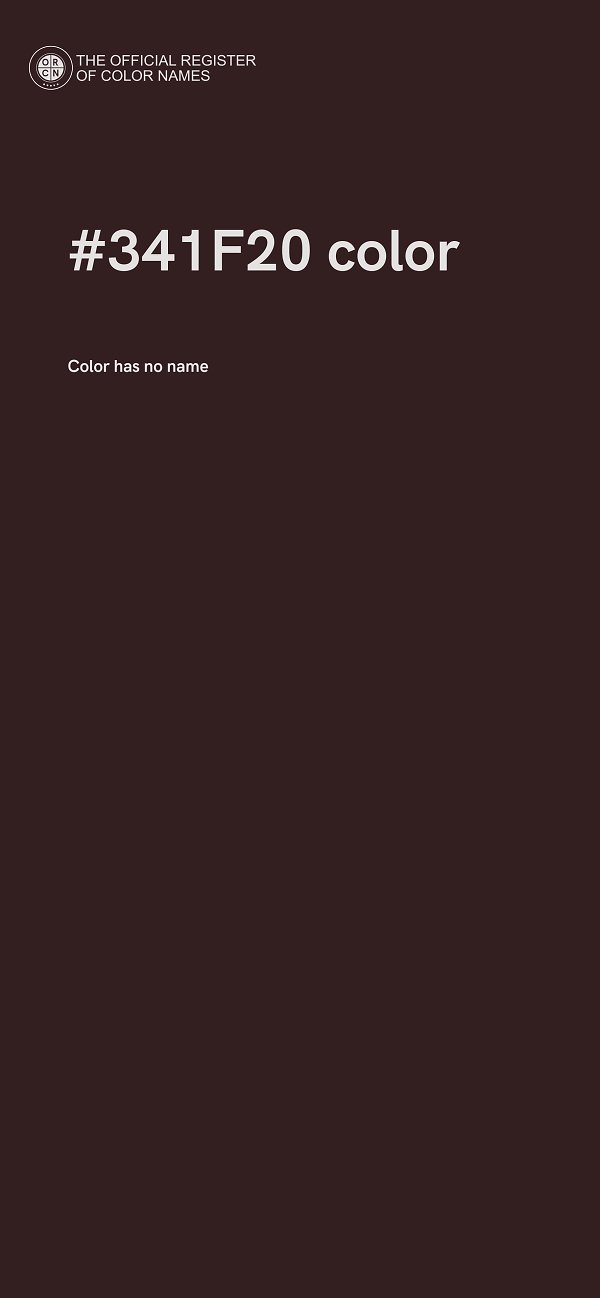 #341F20 color image