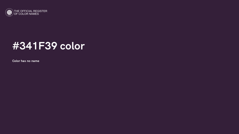#341F39 color image