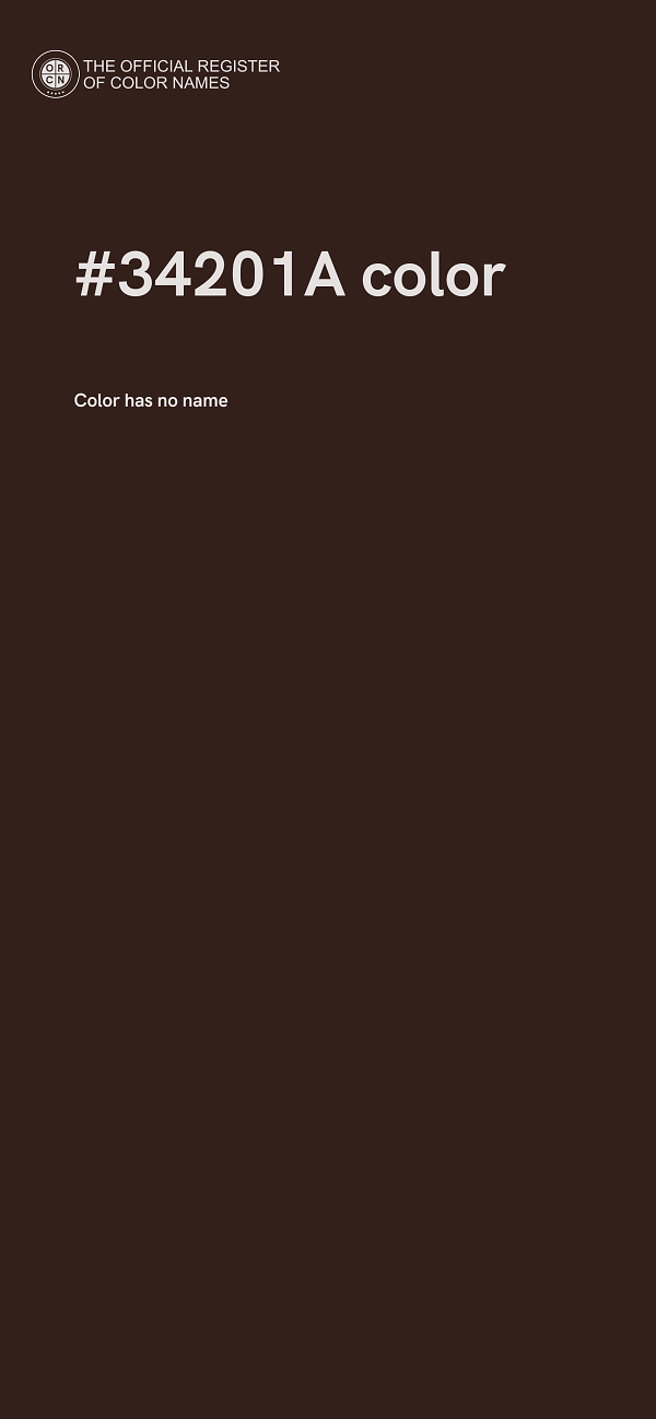 #34201A color image