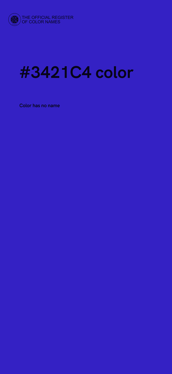 #3421C4 color image