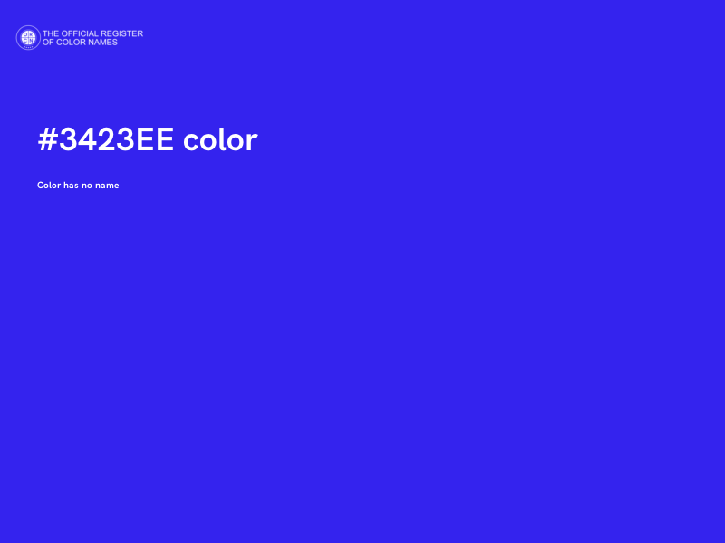 #3423EE color image