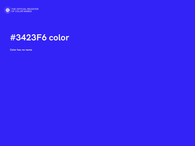 #3423F6 color image