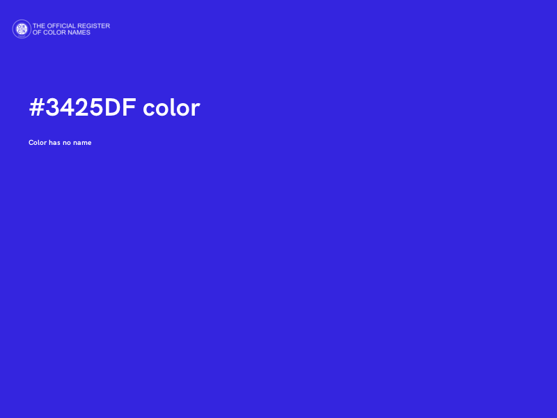 #3425DF color image