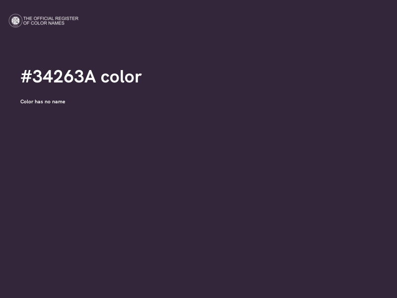 #34263A color image