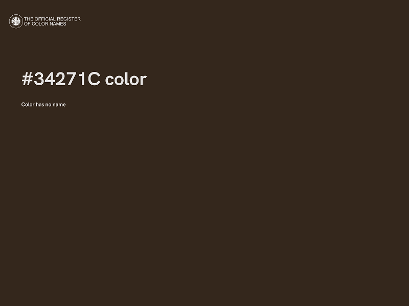 #34271C color image