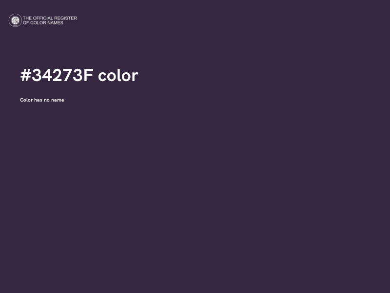 #34273F color image