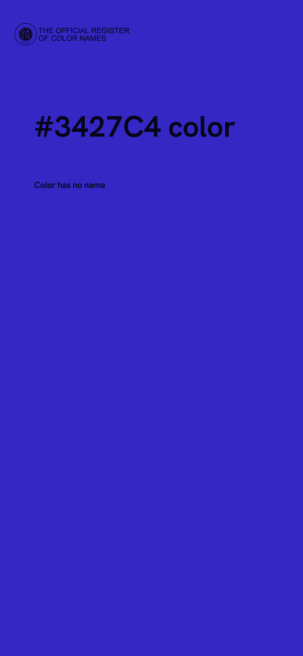 #3427C4 color image