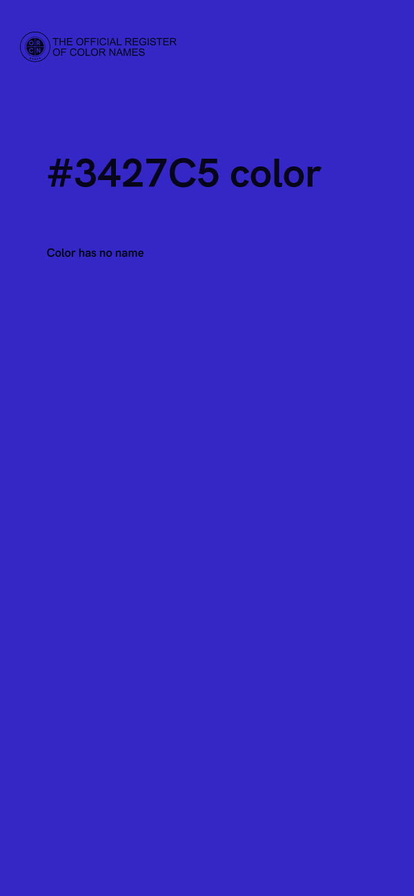 #3427C5 color image