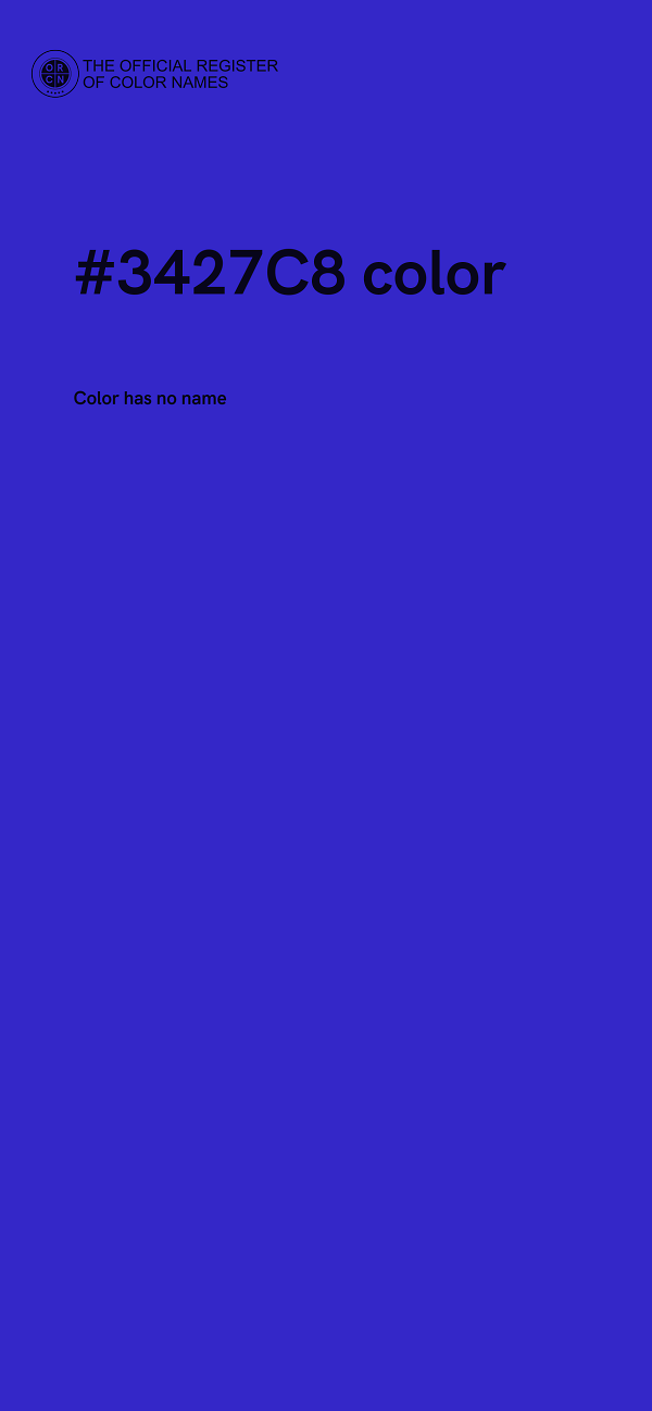 #3427C8 color image