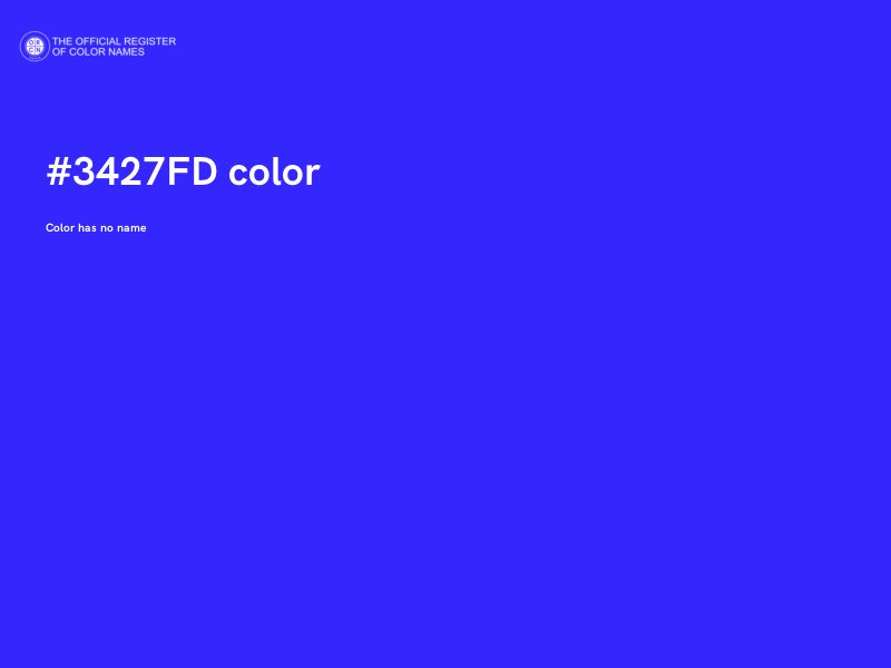 #3427FD color image