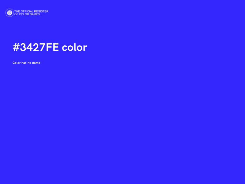 #3427FE color image