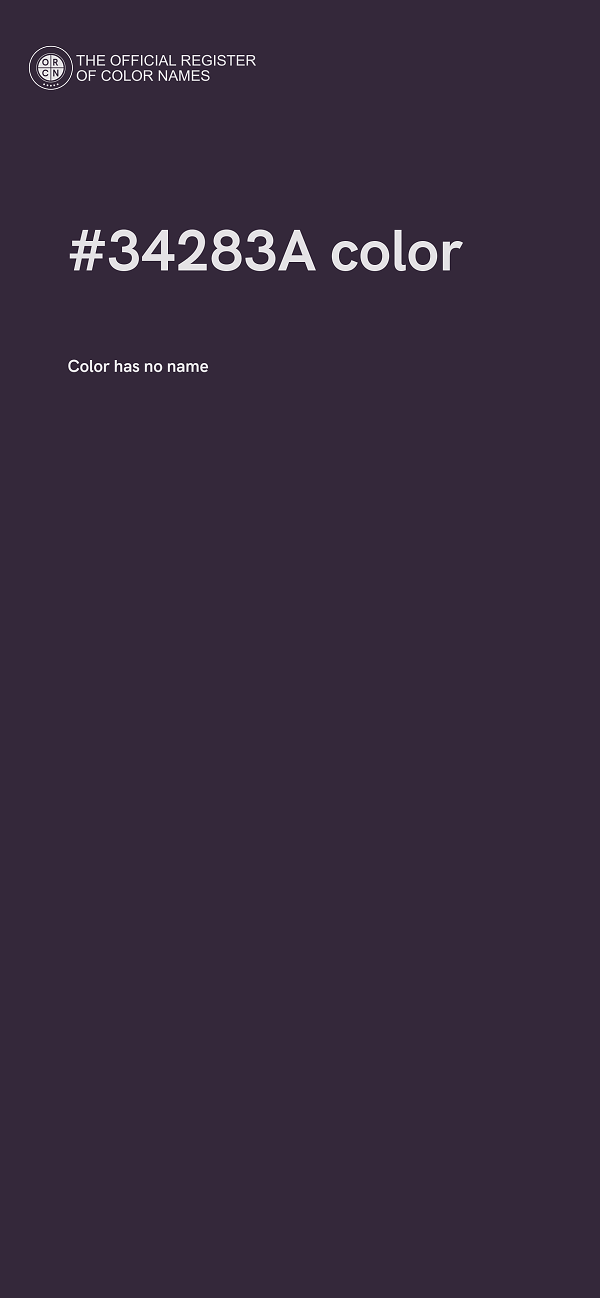 #34283A color image