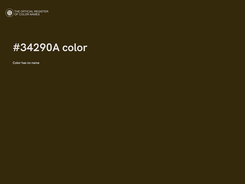 #34290A color image