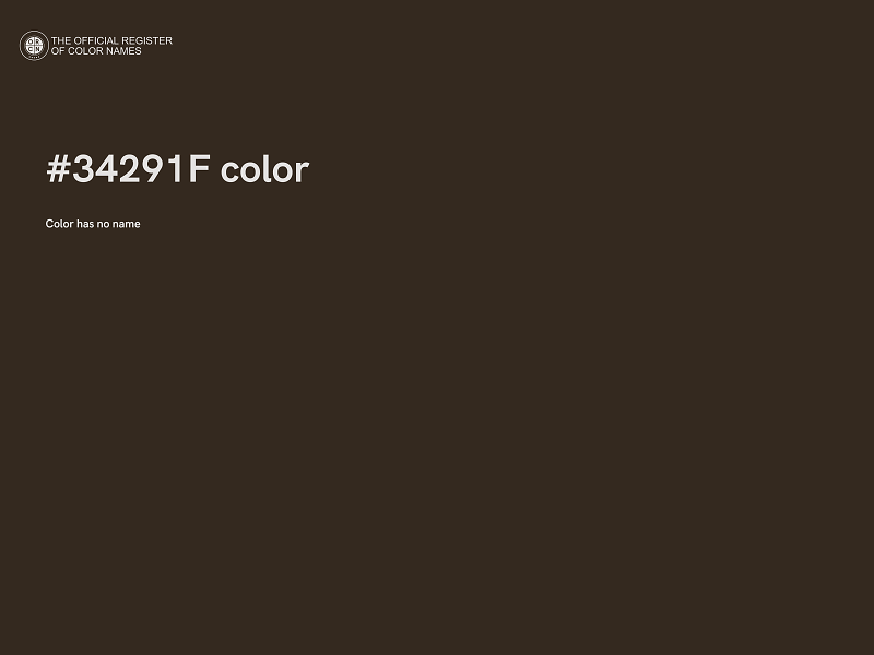 #34291F color image