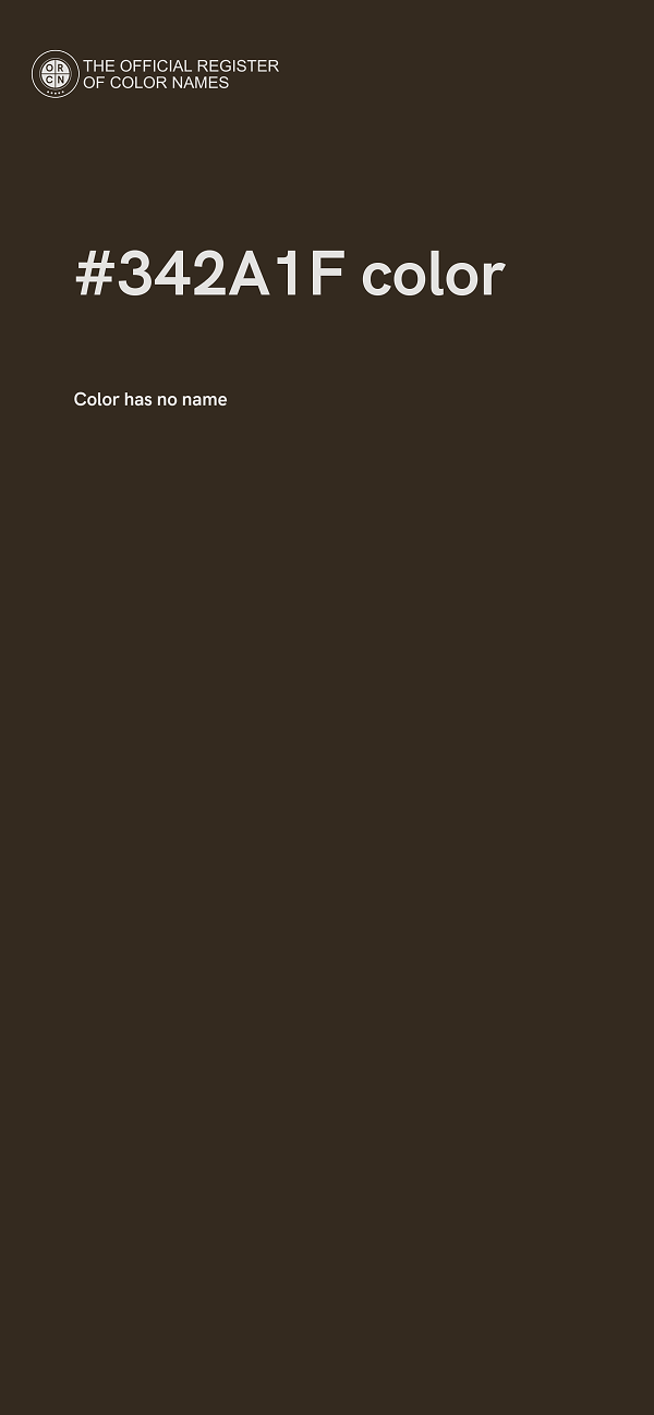 #342A1F color image