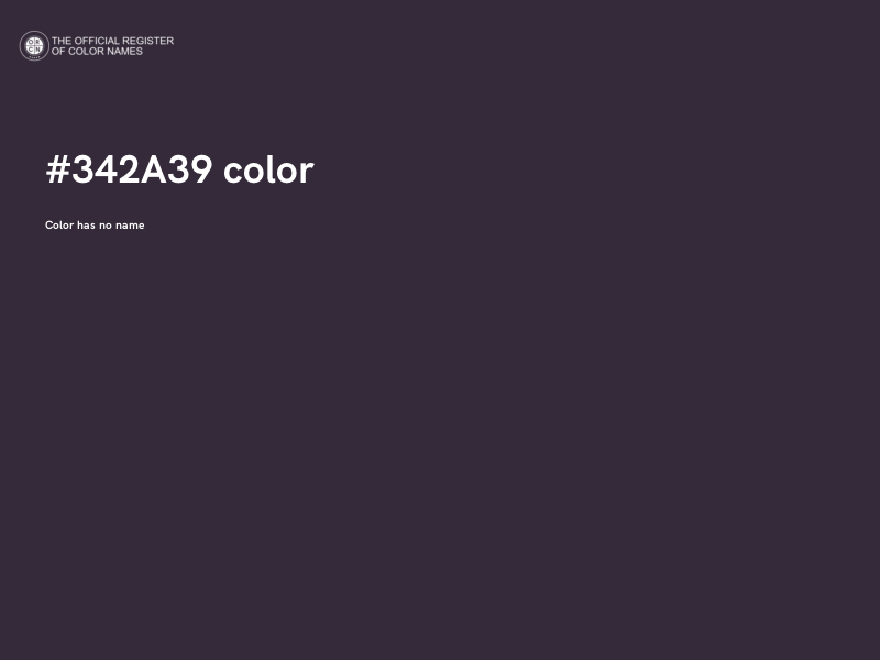 #342A39 color image
