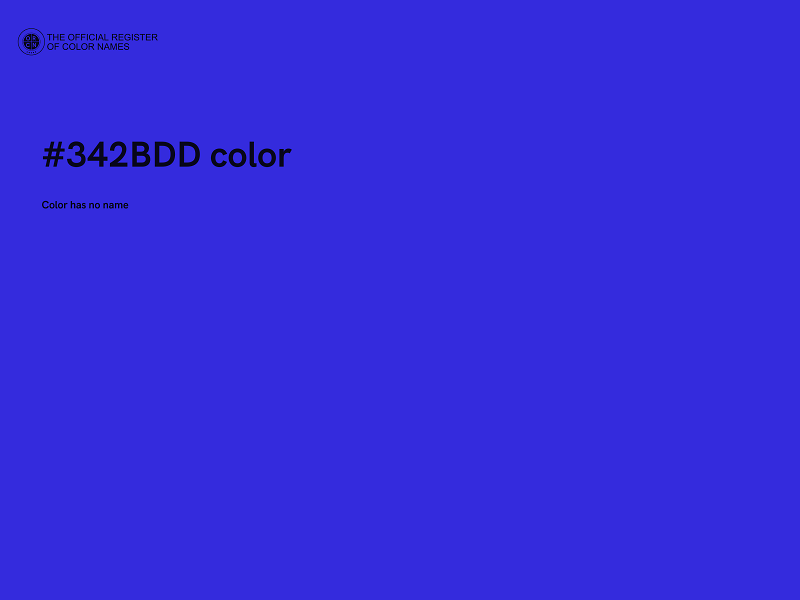 #342BDD color image