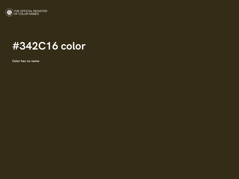 #342C16 color image