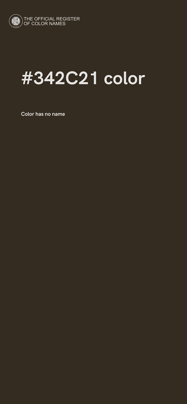 #342C21 color image