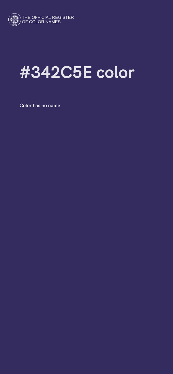 #342C5E color image