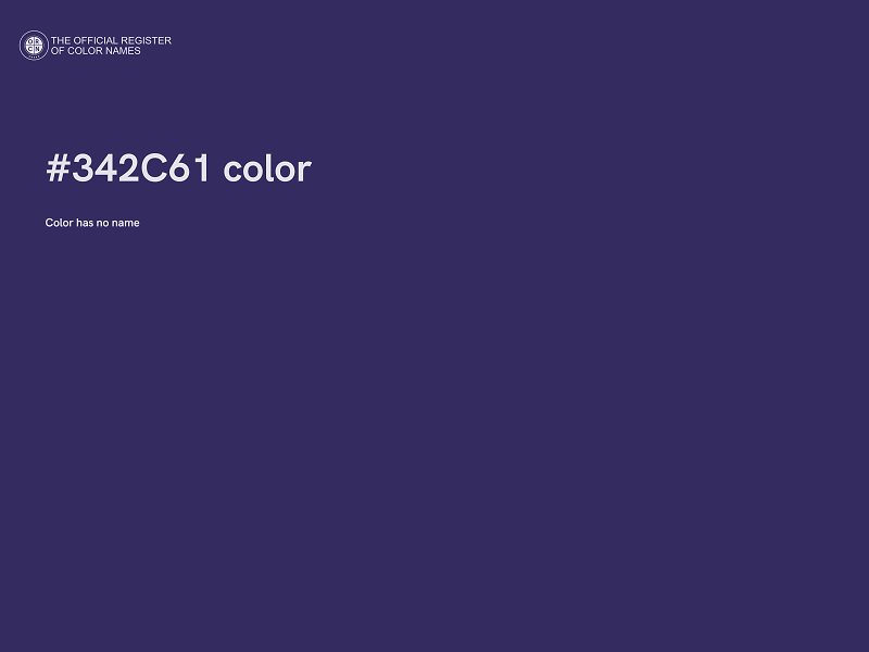#342C61 color image