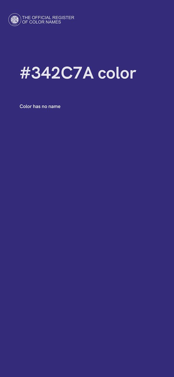 #342C7A color image