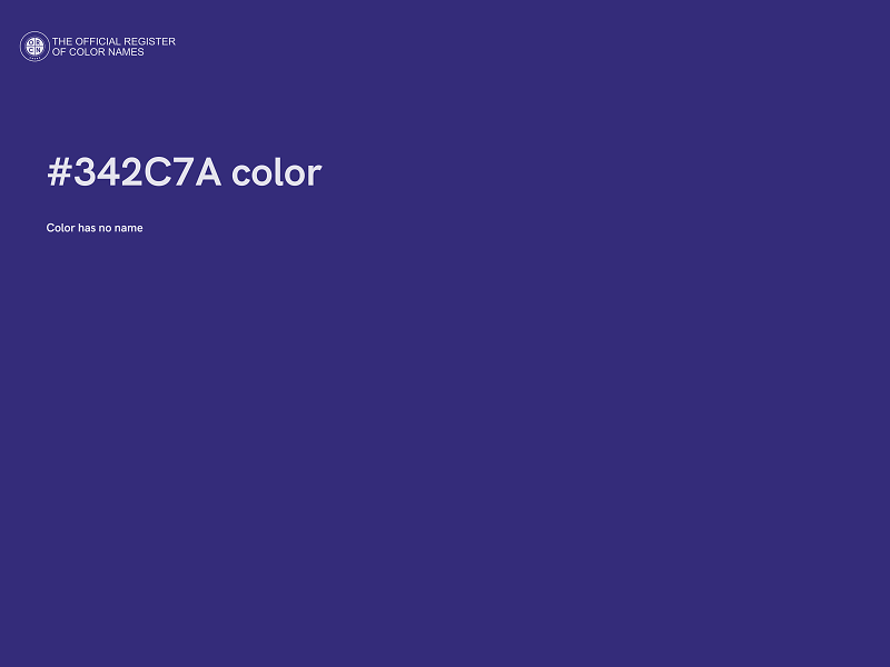 #342C7A color image