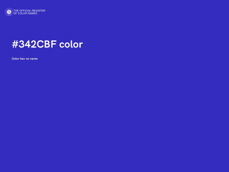 #342CBF color image
