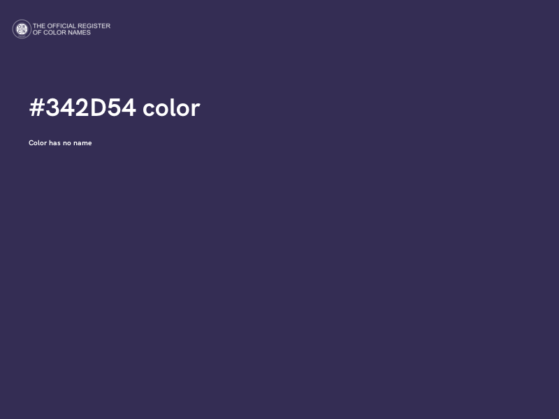 #342D54 color image