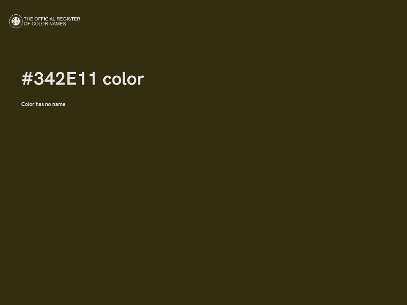 #342E11 color image