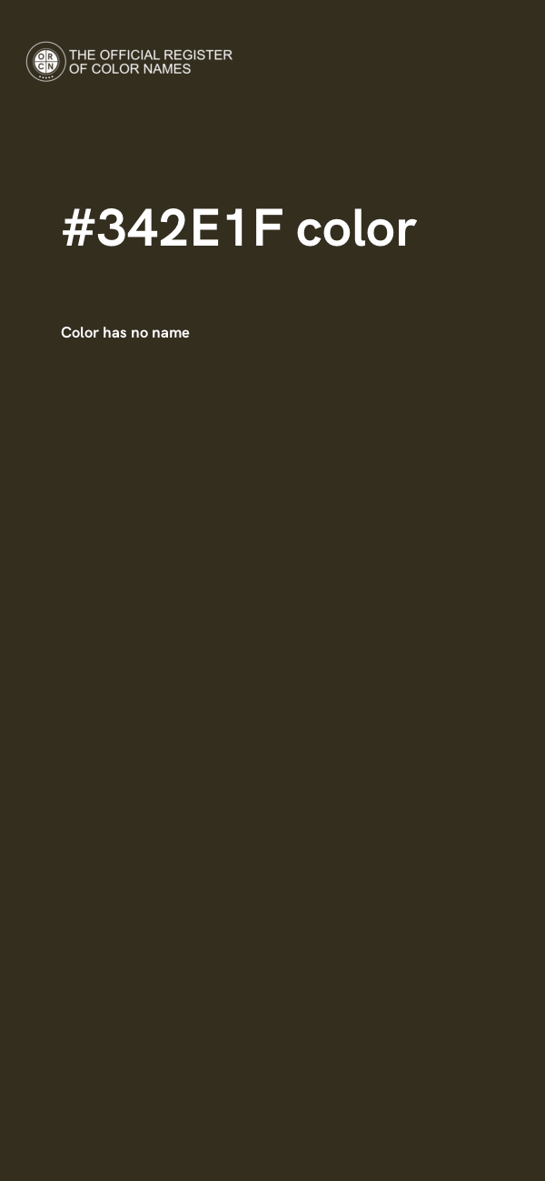 #342E1F color image