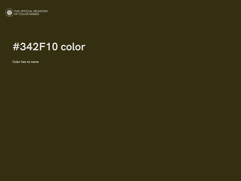 #342F10 color image