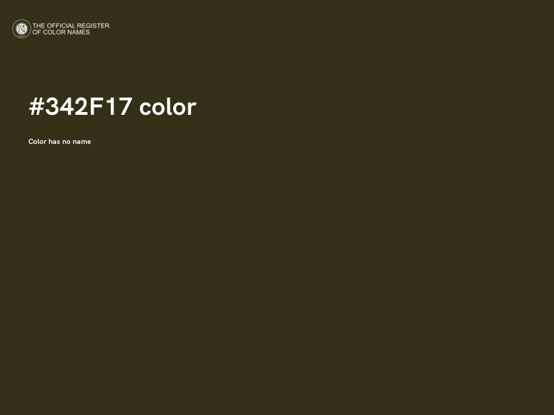 #342F17 color image