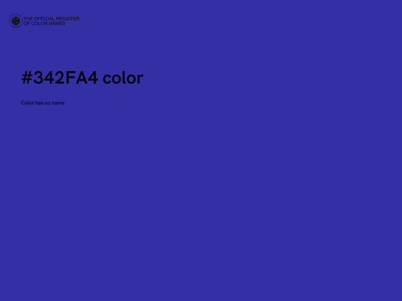 #342FA4 color image