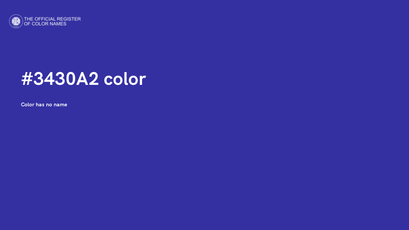 #3430A2 color image