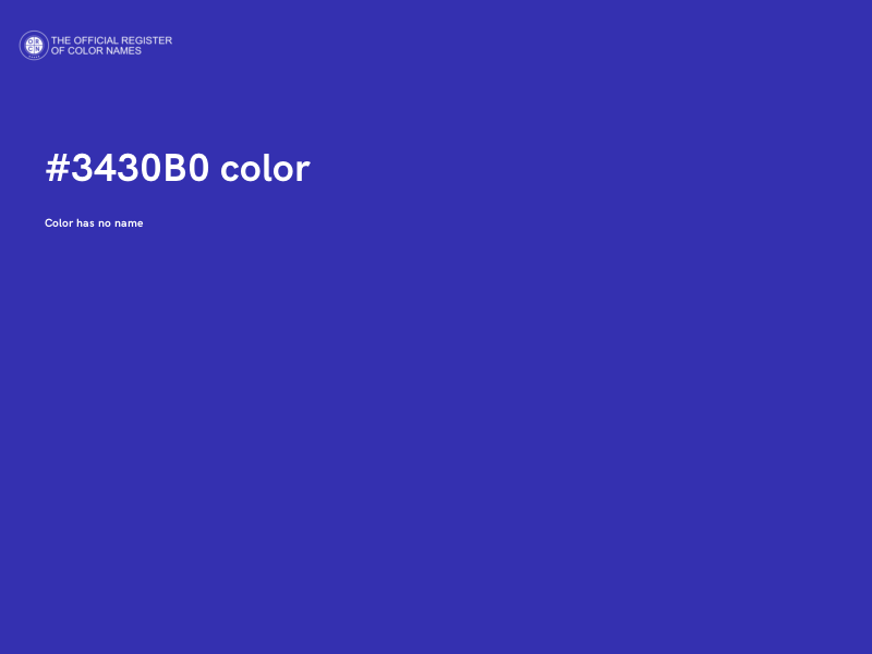 #3430B0 color image