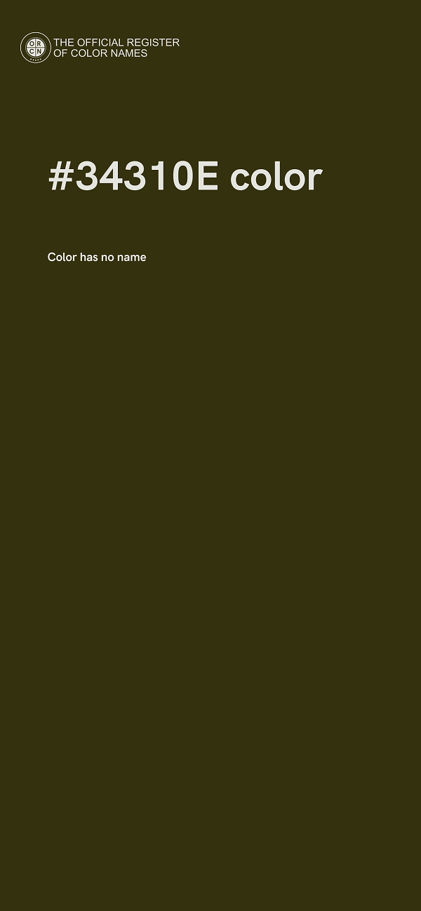 #34310E color image