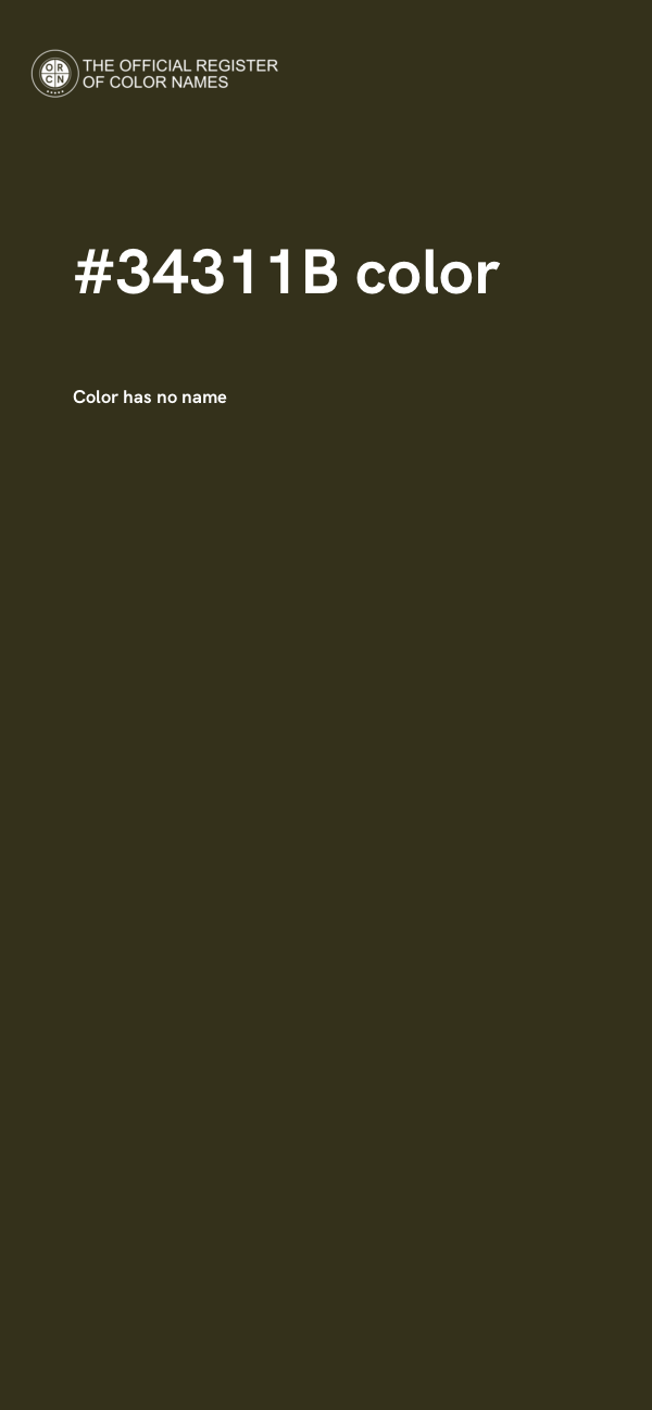 #34311B color image