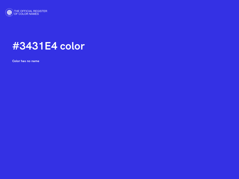 #3431E4 color image