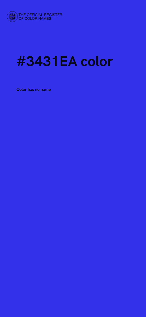 #3431EA color image