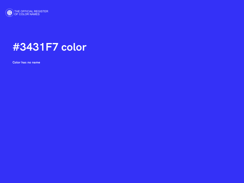 #3431F7 color image