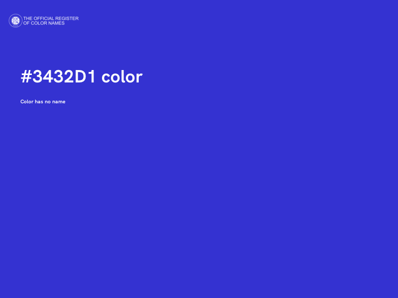#3432D1 color image