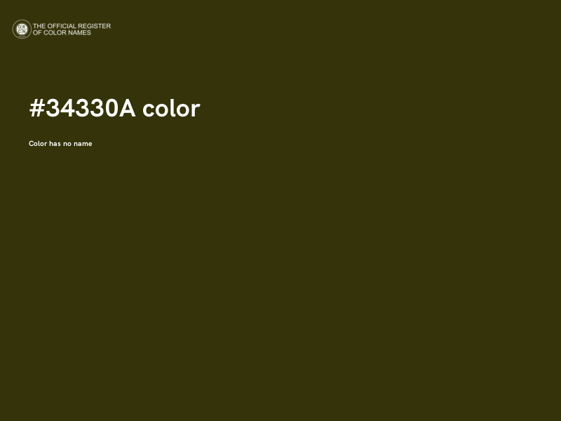 #34330A color image