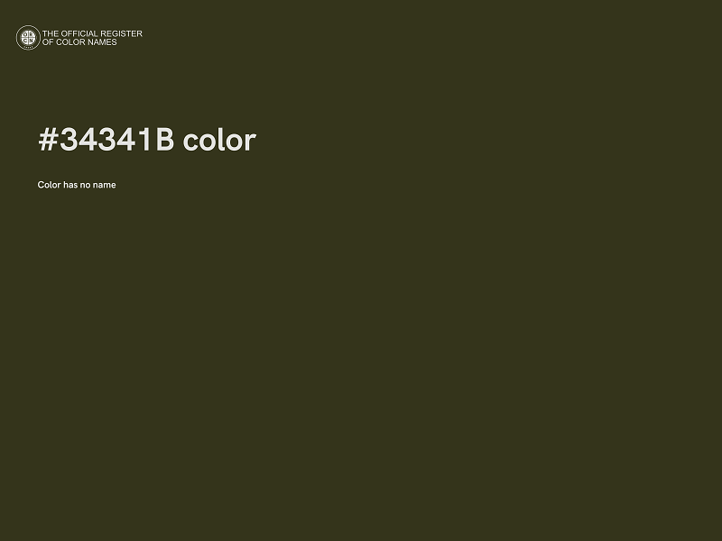#34341B color image