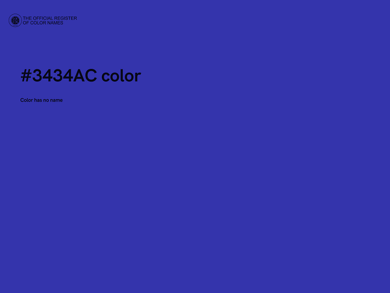 #3434AC color image