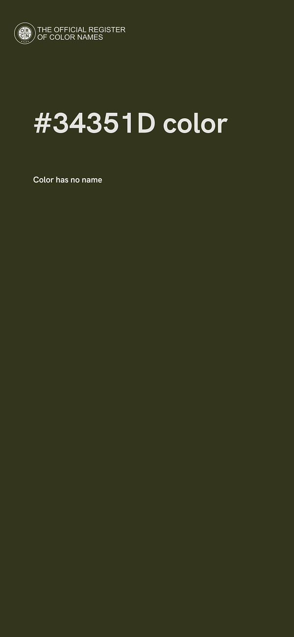 #34351D color image