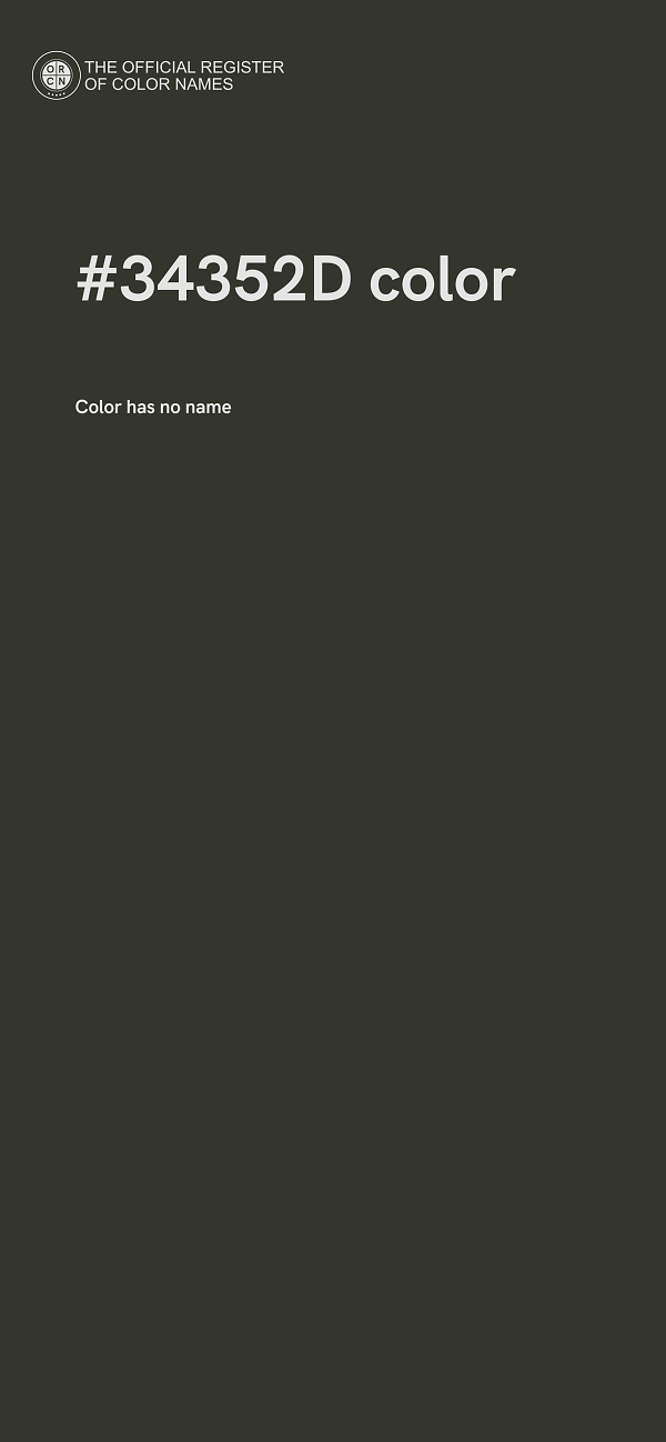 #34352D color image