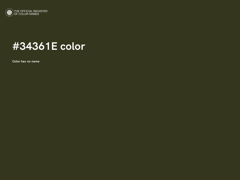 #34361E color image